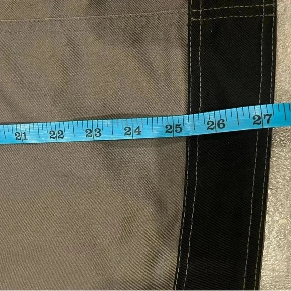 [L] Vtg Dickies Light Canvas Two Tone Workwear Industry Jacket trucker Barn Coat - Picture 7 of 14